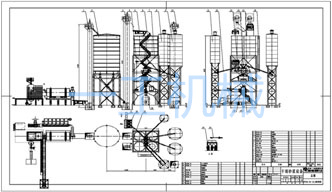 頂置分級儲存砂倉塔樓式干粉砂漿