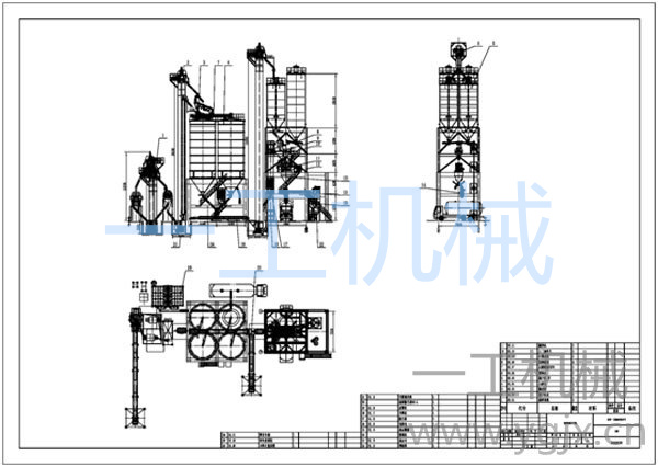 配制砂機預拌砂漿生產線圖紙