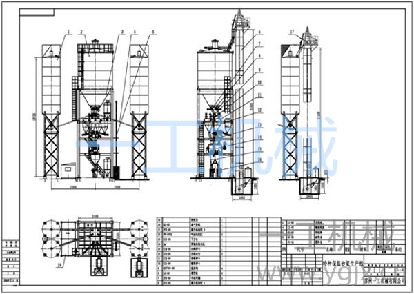 保溫砂漿生產線圖紙