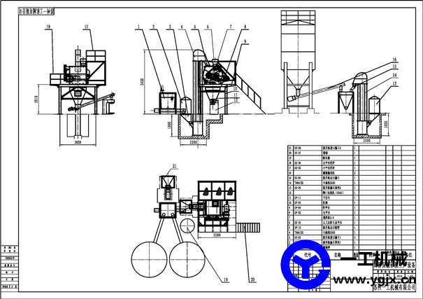 小型干混砂漿生產線圖紙
